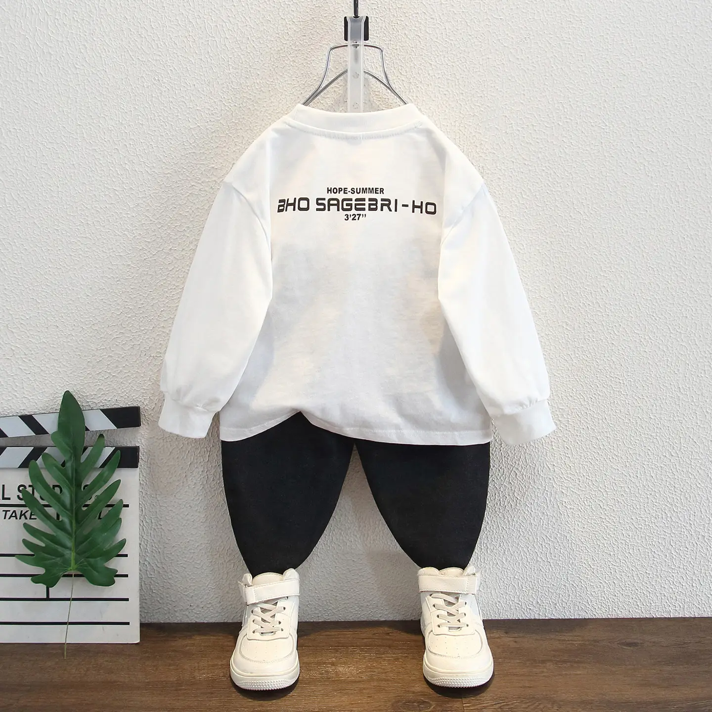 White Long Sleeve T-Shirt for Boys 2025 - Image 3