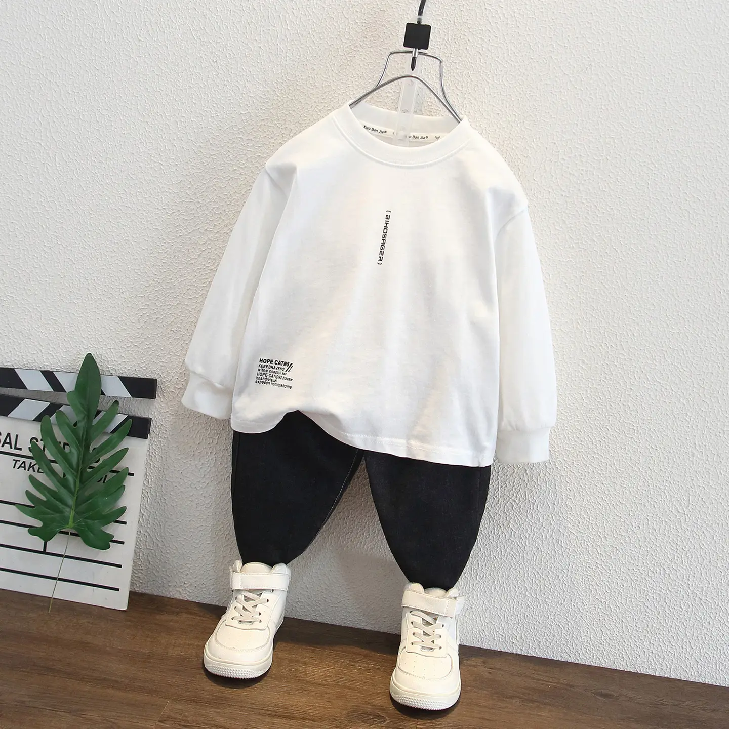 White Long Sleeve T-Shirt for Boys 2025 - Image 4