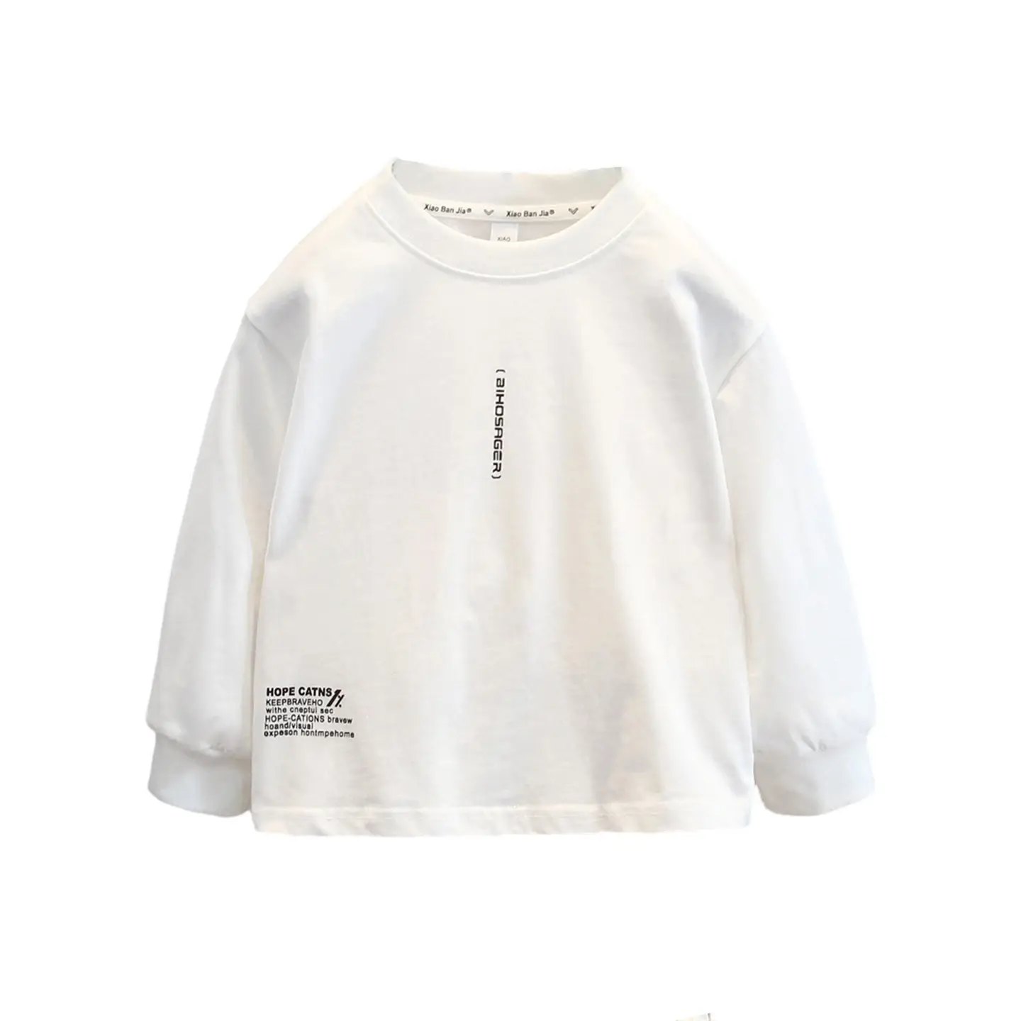 White Long Sleeve T-Shirt for Boys 2025 - Image 6