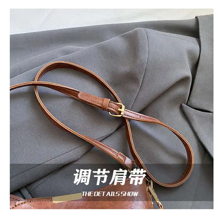 Retro Tote Bag Women Shoulder Crossbody Satchel Brown — feature 12
