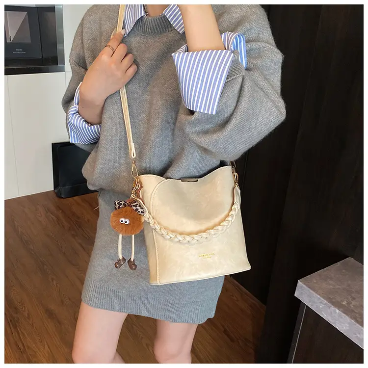 Retro Tote Bag Women Shoulder Crossbody Satchel Brown — feature 15