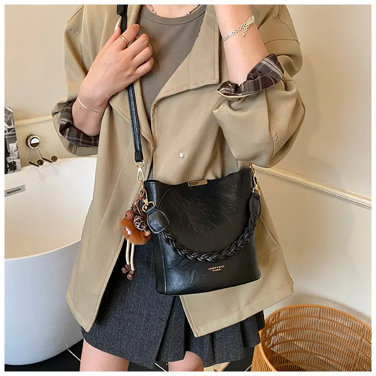 Retro Tote Bag Women Shoulder Crossbody Satchel Brown — feature 19