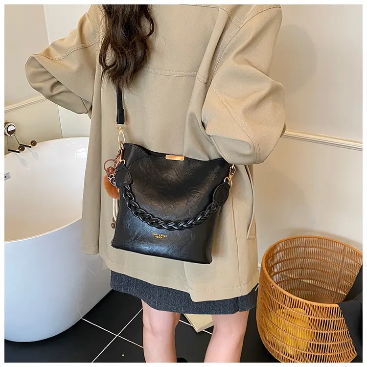 Retro Tote Bag Women Shoulder Crossbody Satchel Brown — feature 20