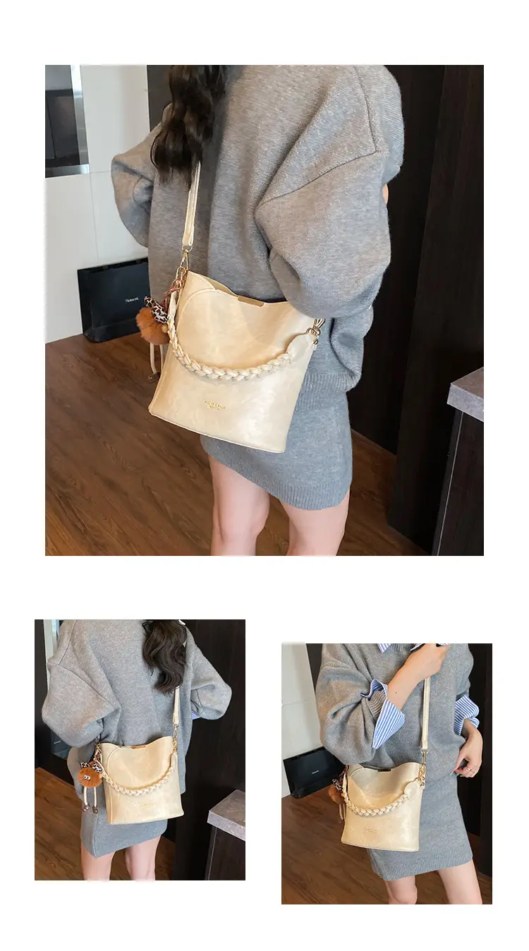 Retro Tote Bag Women Shoulder Crossbody Satchel Brown — feature 7