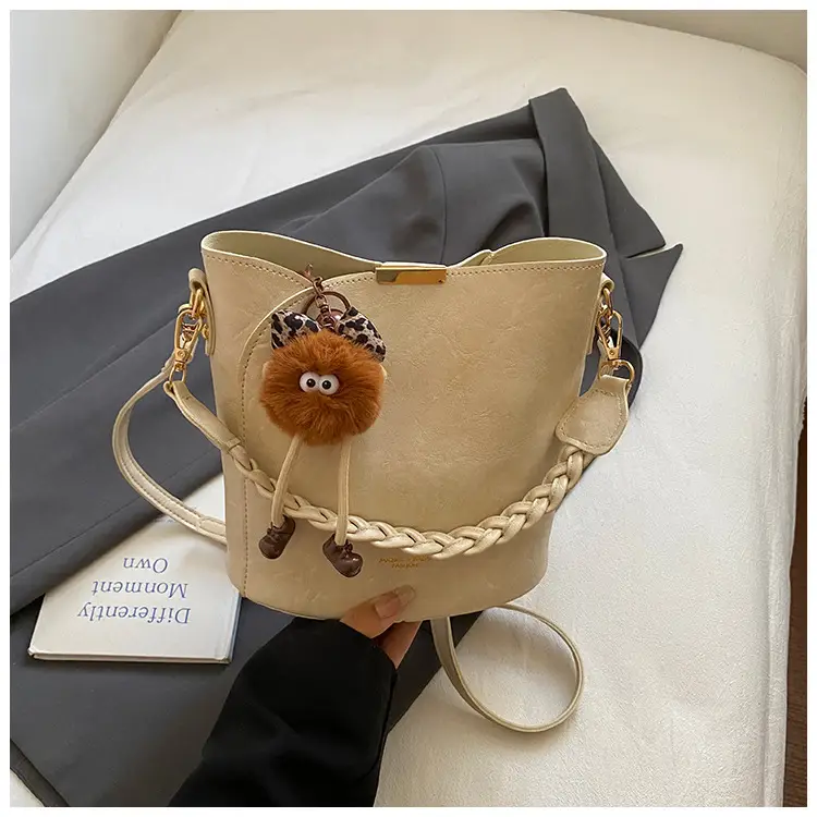 Retro Tote Bag Women Shoulder Crossbody Satchel Brown - Image 2