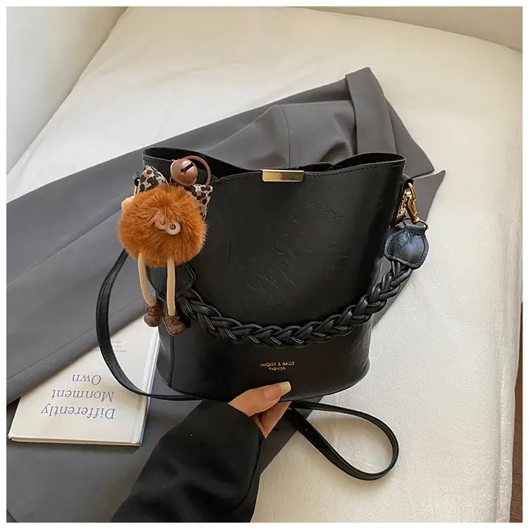 Retro Tote Bag Women Shoulder Crossbody Satchel Brown - Image 4