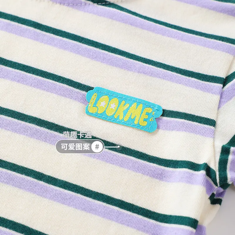 Autumn Boys Striped Long Sleeve T-Shirt - Image 4