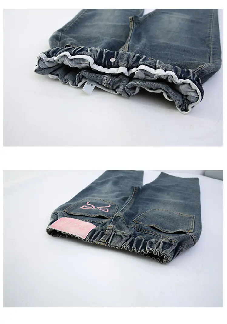 Girls' Jeans Autumn 2025 New Style Big Girl Loose Wide-Leg Pants Spring and Autumn Middle School Children's Pants — feature 19