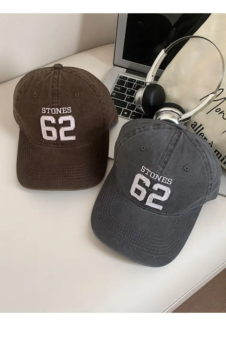 Women Baseball Cap 62 Number Wide Bristle Navy — feature 10