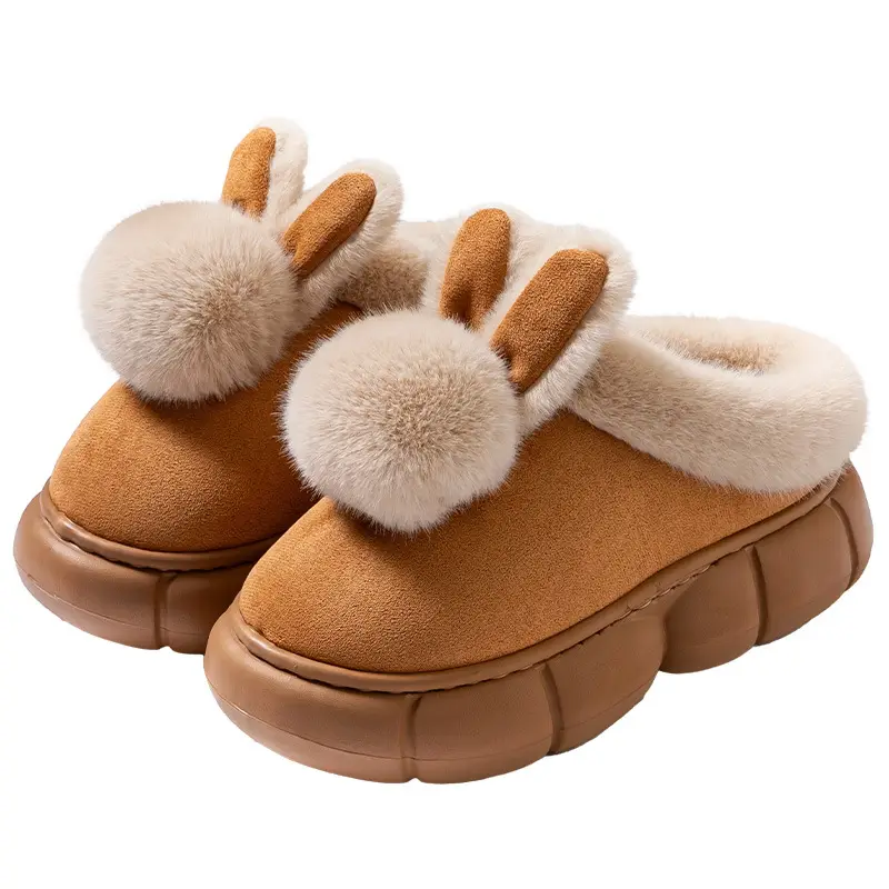 Women's Warm Bow Slippers Autumn Winter Shoes - Image 9