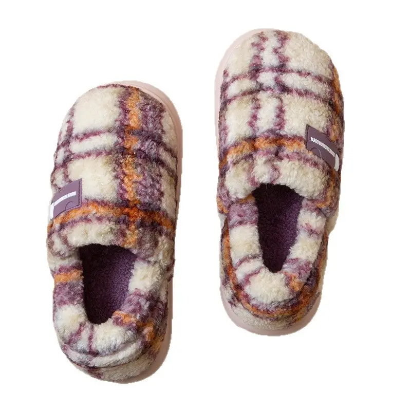 Fashion Cotton Slippers Winter 2025 New Women's Home Closed-Back Maternity Shoes Thickened Warm Non-Slip Plush Outdoor Wear - Image 14