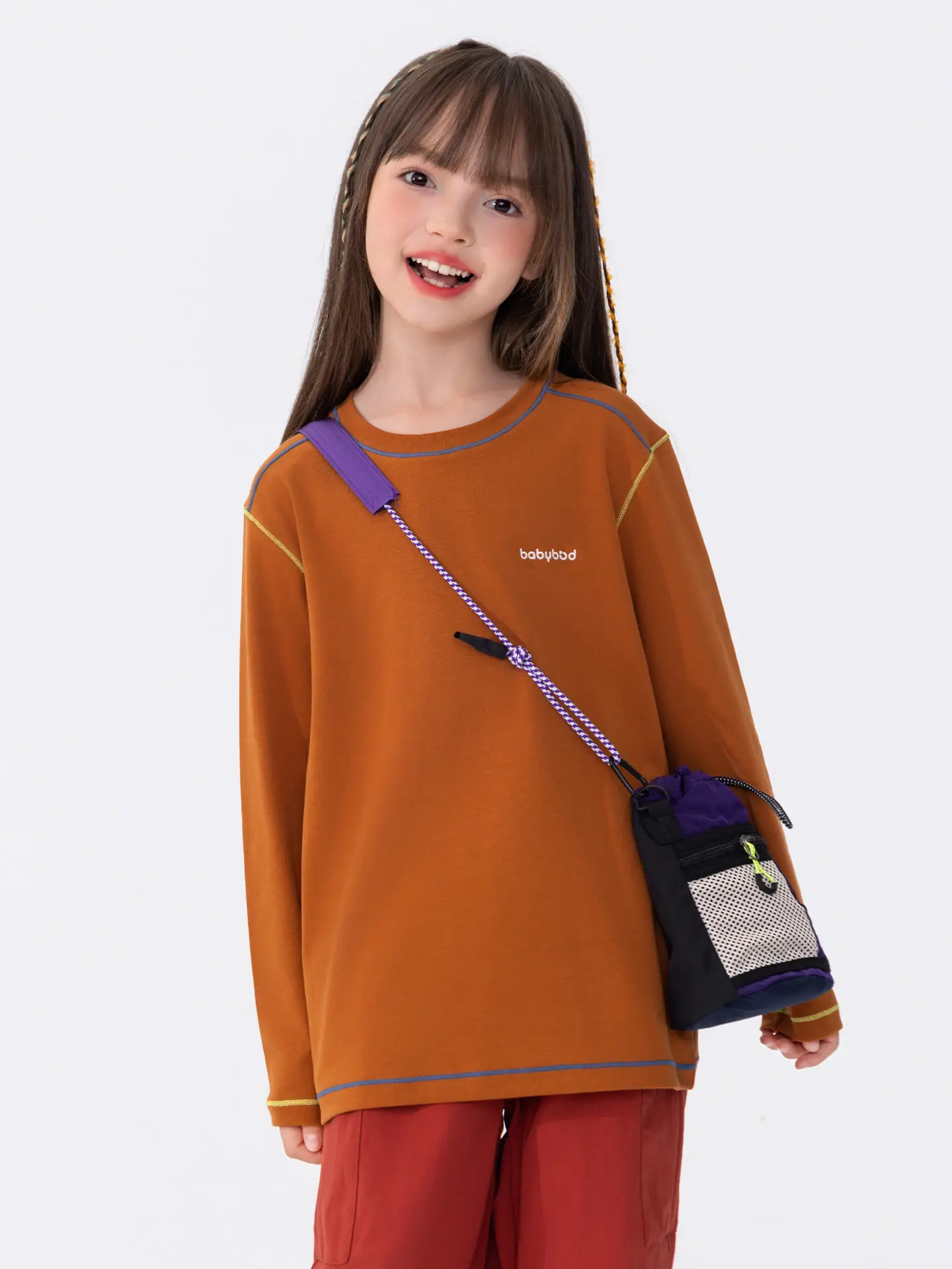 Children's Orange Long Sleeve T-Shirt 2026 - Image 8