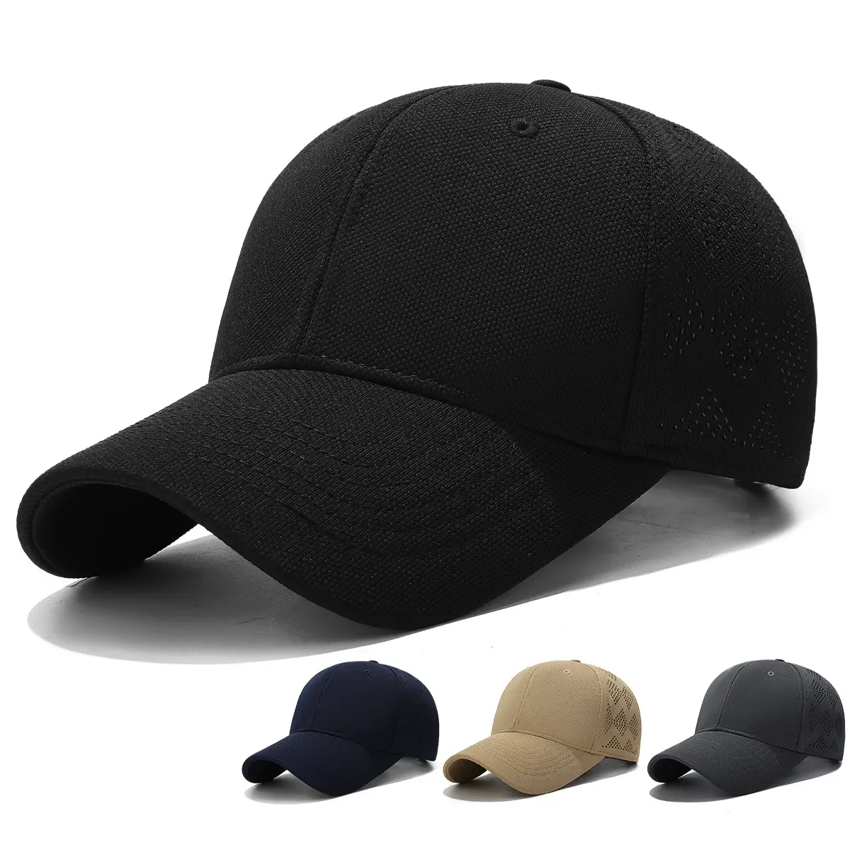 Black Pineapple Cloth Baseball Cap for Men - Image 5