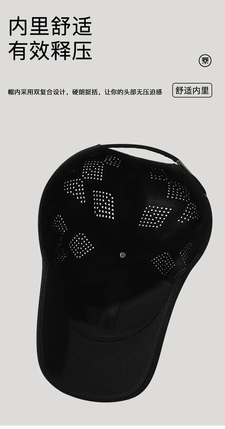 Black Pineapple Cloth Baseball Cap for Men — feature 11