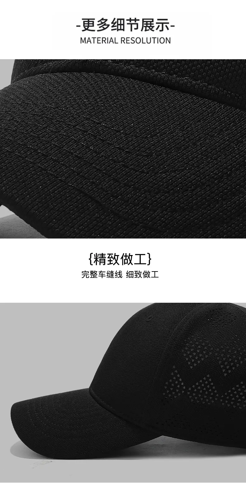 Black Pineapple Cloth Baseball Cap for Men — feature 16