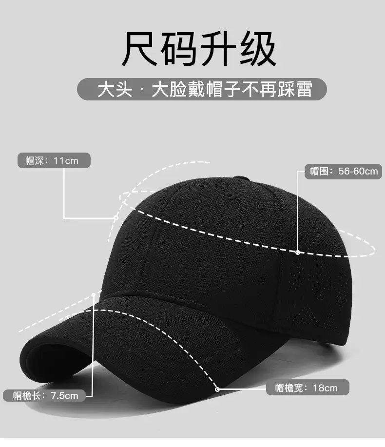 Black Pineapple Cloth Baseball Cap for Men — feature 5
