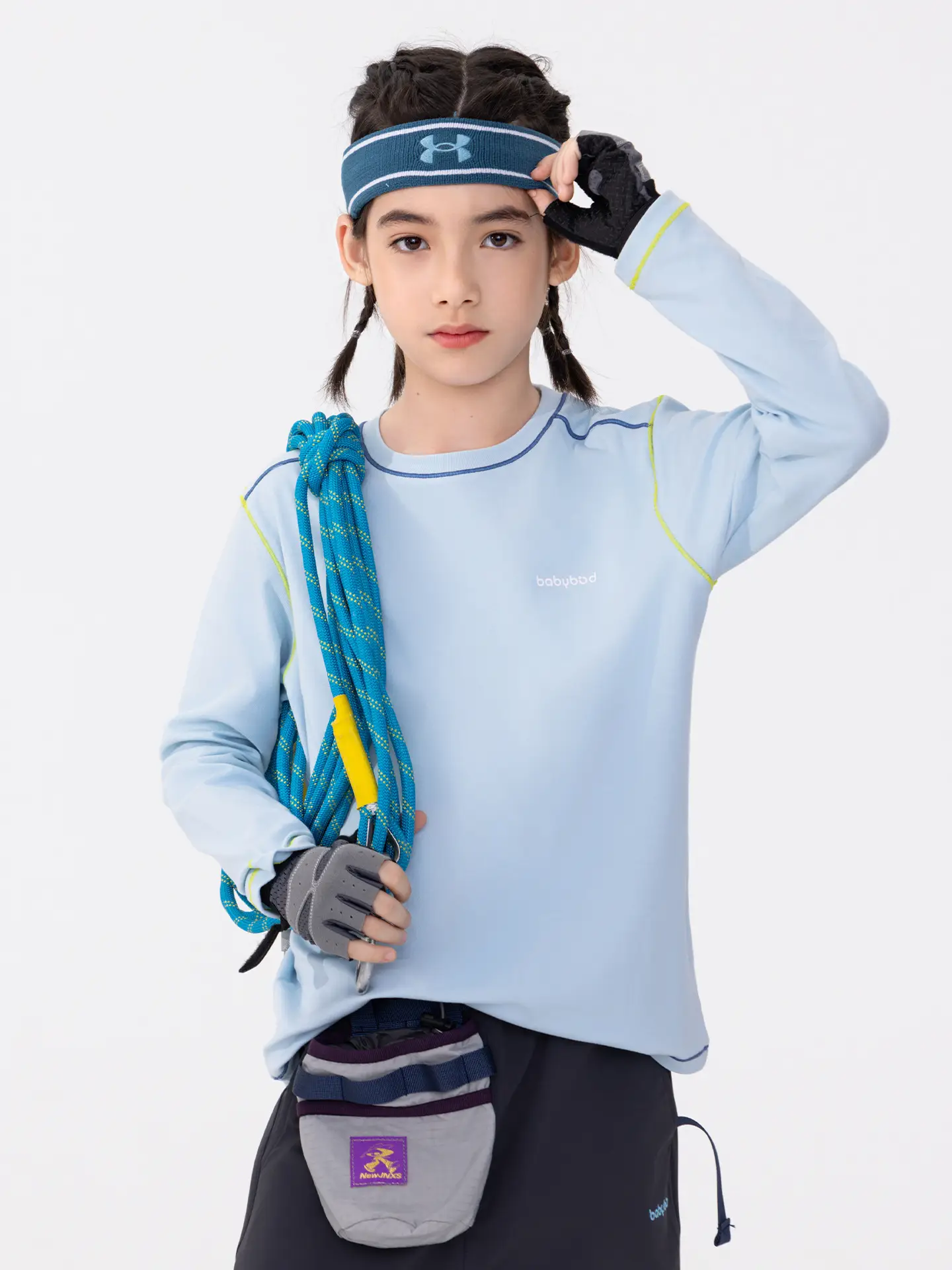 Girls' Orange Long Sleeve T-Shirt 2025 New Style - Image 8