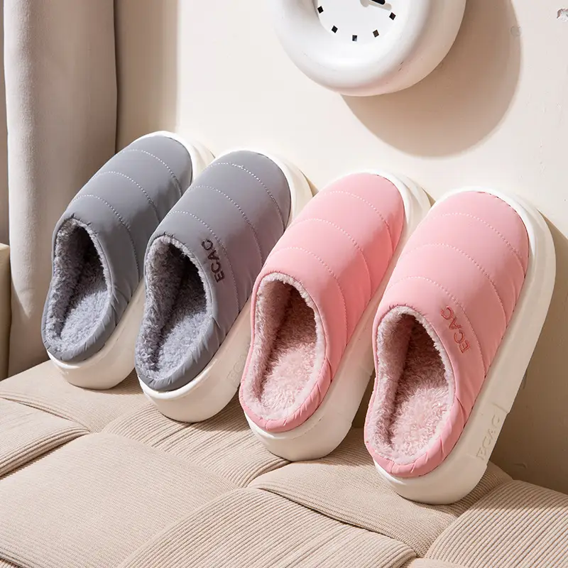 Cotton Slippers for Women Autumn and Winter 2025 New Indoor Home Warm Home Non-Slip Plush Slippers for Women Winter - Image 8
