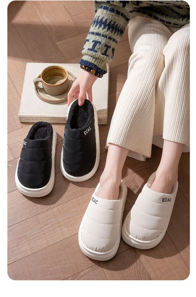 Cotton Slippers for Women Autumn and Winter 2025 New Indoor Home Warm Home Non-Slip Plush Slippers for Women Winter — feature 11