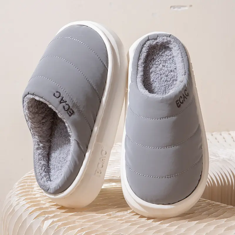 Cotton Slippers for Women Autumn and Winter 2025 New Indoor Home Warm Home Non-Slip Plush Slippers for Women Winter - Image 2