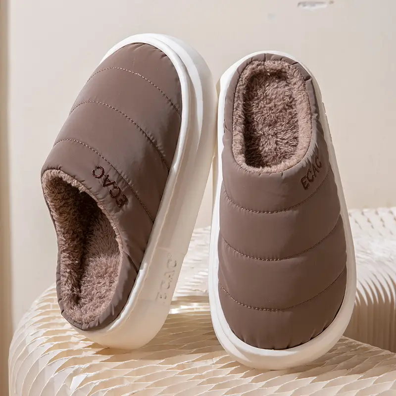 Cotton Slippers for Women Autumn and Winter 2025 New Indoor Home Warm Home Non-Slip Plush Slippers for Women Winter - Image 3