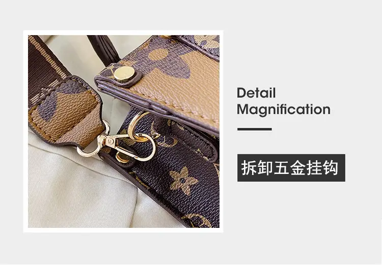 Vintage Monogram Tote Bag for Women Large Capacity Shoulder Bag — feature 8