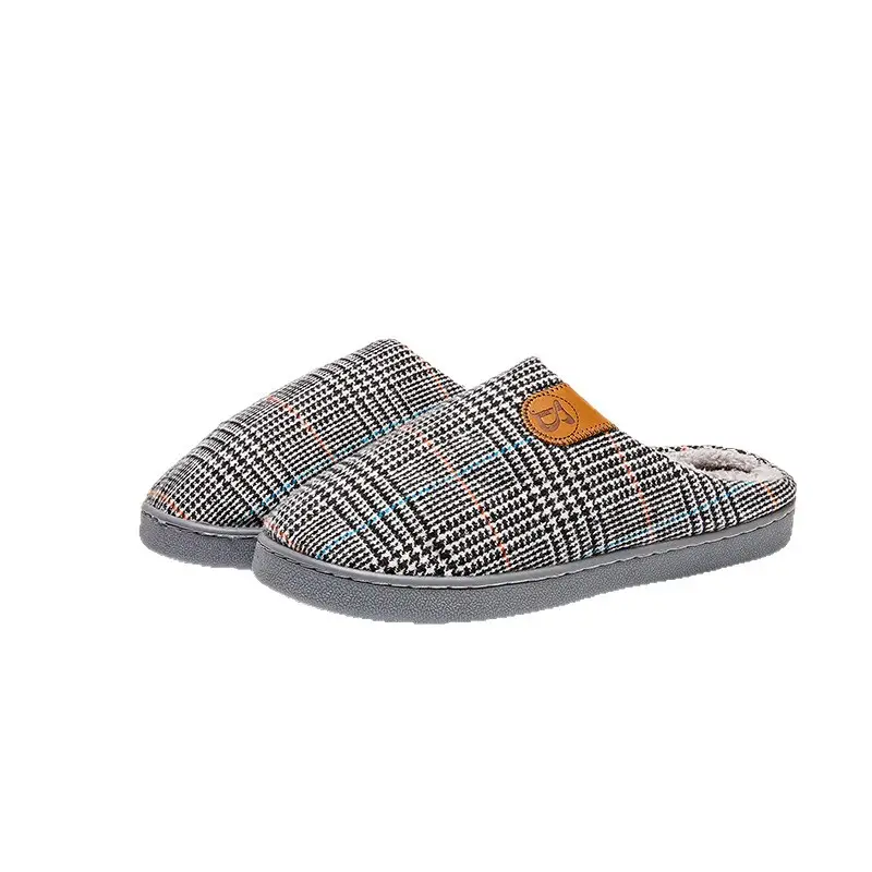 Large Size Cotton Slippers Men's Foreign Trade Thick-Soled Cotton Shoes Non-Slip Household 2025 New Summer Thick-Soled Cotton Slippers Wholesale - Image 7