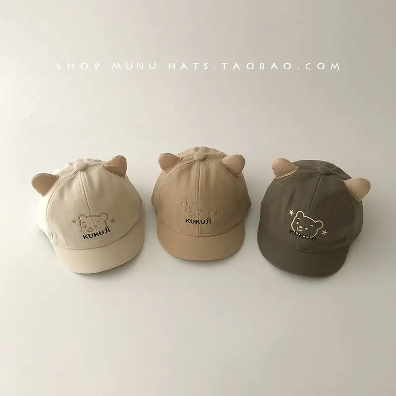 Kids Duckbill Cap Beige Toddler Autumn — feature 1