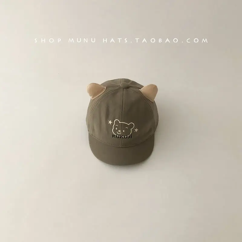 Kids Duckbill Cap Beige Toddler Autumn - Image 3