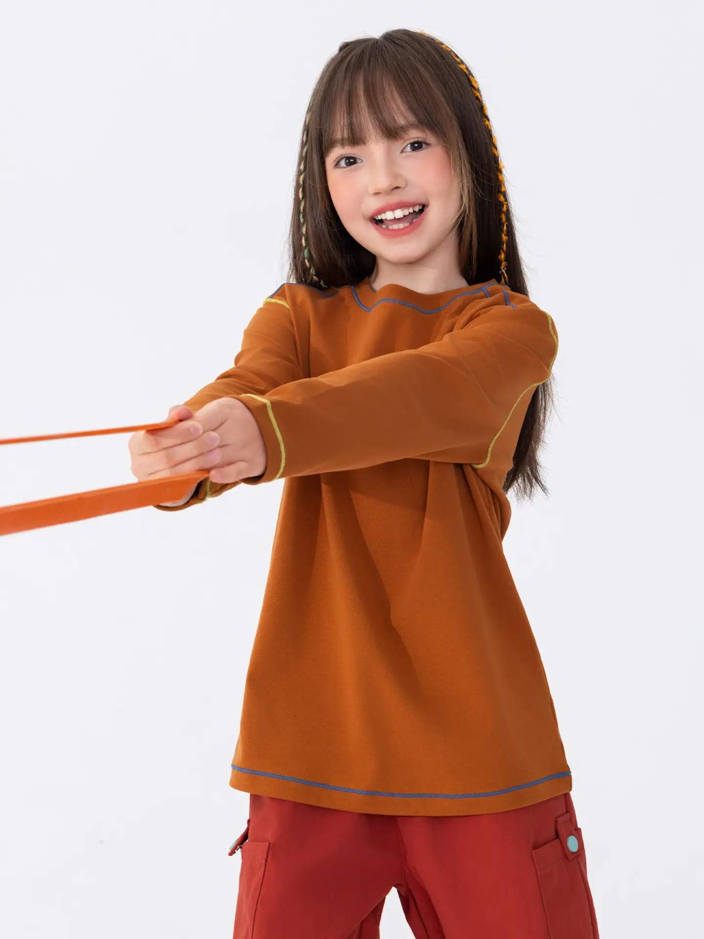 Girls Purple Long Sleeve T-Shirt 2025 New Style - Image 8
