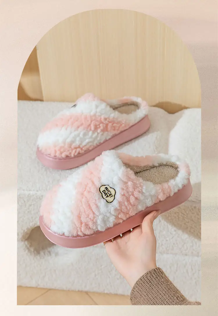 2025 New Autumn and Winter Indoor Non-Slip Warm Plush Maternity Slippers Cotton Slippers with a Stepping-On-Clouds Feel for Women — feature 2