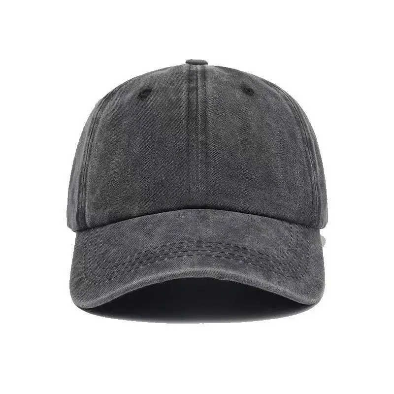 Washed Cotton Work Hat Embroidered Group Advertising Pure Cotton Baseball Cap Distressed Denim Peaked Cap Printed with Logo - Image 18