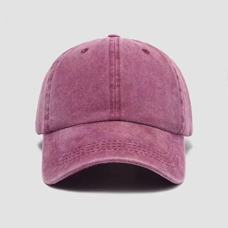 Washed Cotton Work Hat Embroidered Group Advertising Pure Cotton Baseball Cap Distressed Denim Peaked Cap Printed with Logo - Image 4