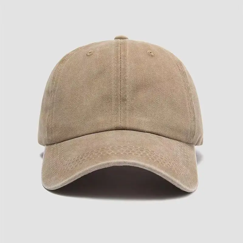 Washed Cotton Work Hat Embroidered Group Advertising Pure Cotton Baseball Cap Distressed Denim Peaked Cap Printed with Logo - Image 6