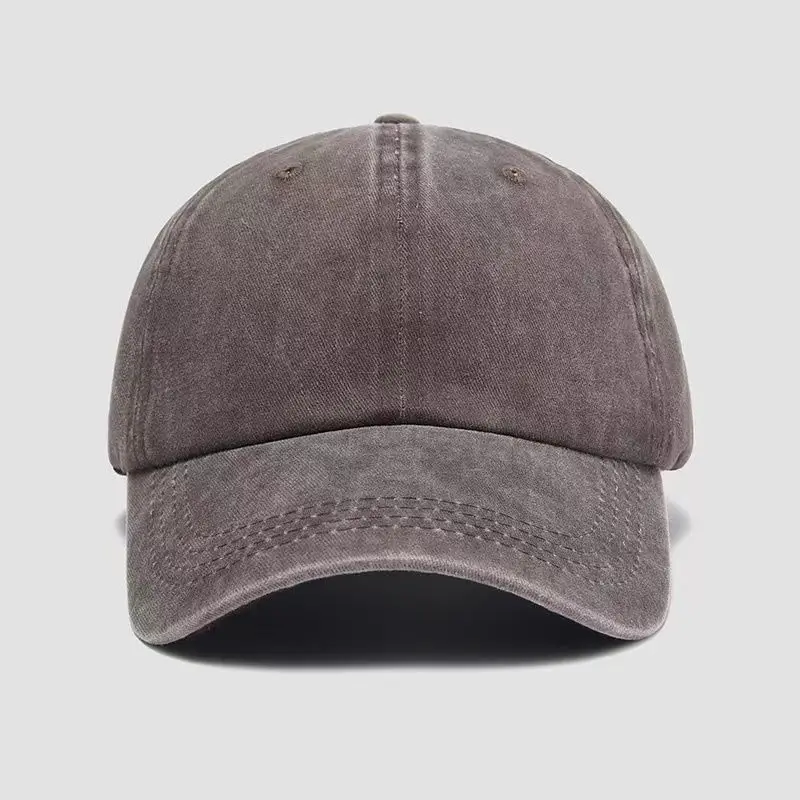 Washed Cotton Work Hat Embroidered Group Advertising Pure Cotton Baseball Cap Distressed Denim Peaked Cap Printed with Logo - Image 8