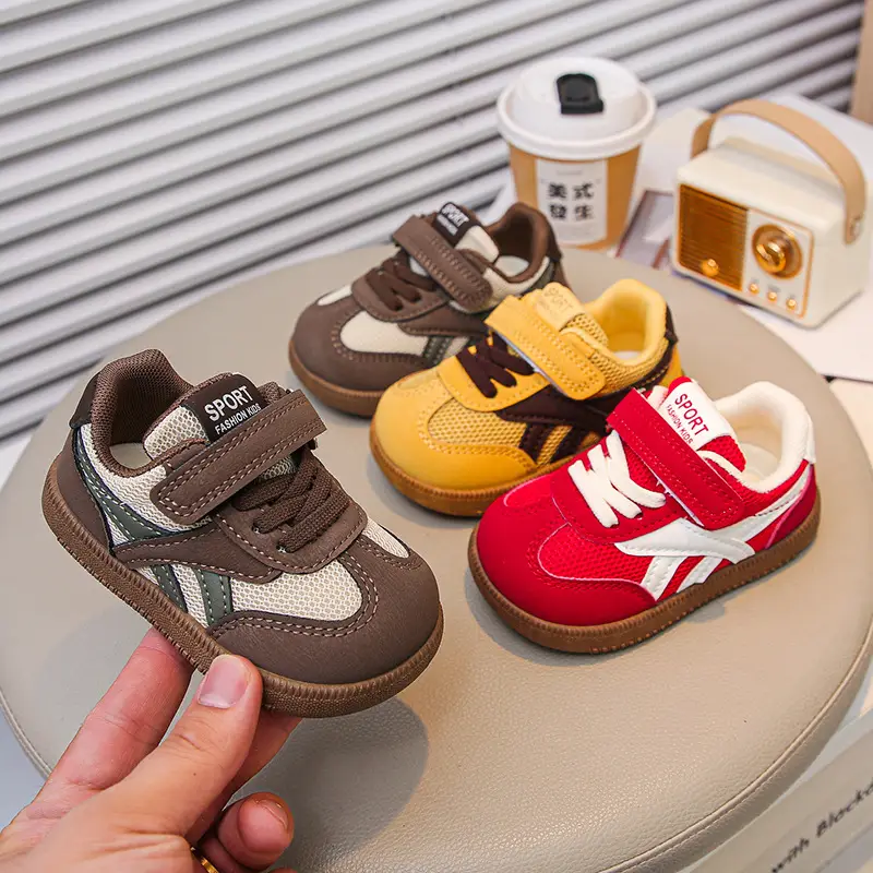 Red Mesh Baby Shoes for Boys 1-3 Years