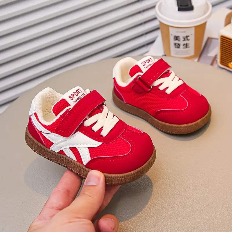 Red Mesh Baby Shoes for Boys 1-3 Years