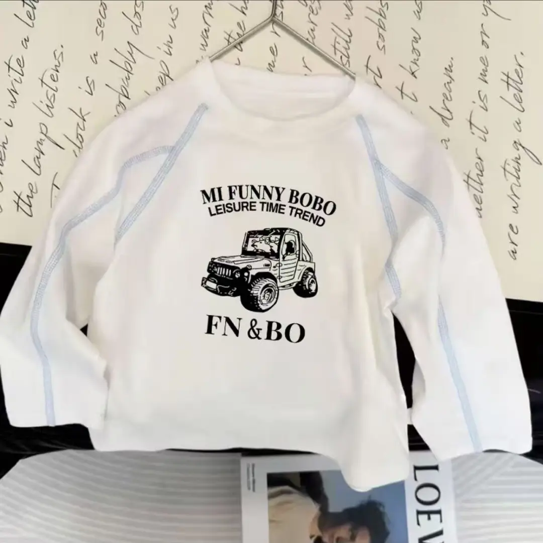 Boys Cotton Long Sleeve Cartoon Top Spring Autumn - Image 9