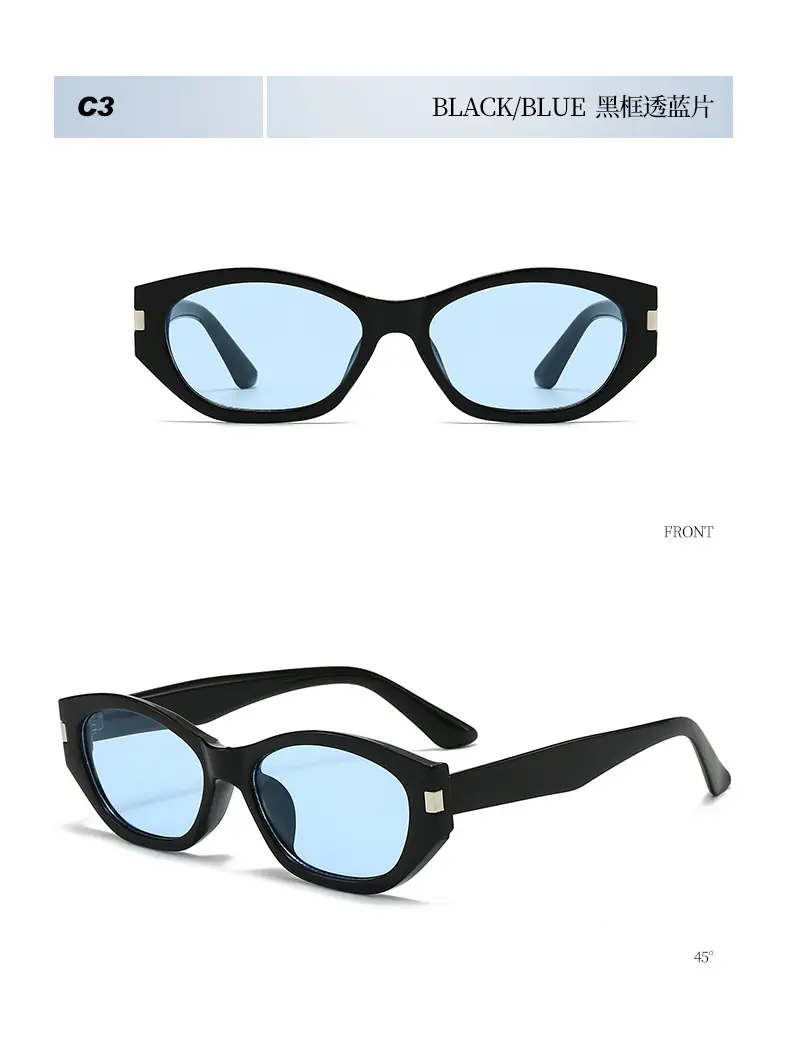 New Cocoa Mirror Cat-Eye Sunglasses Anti-UV Slimming Retro — feature 13