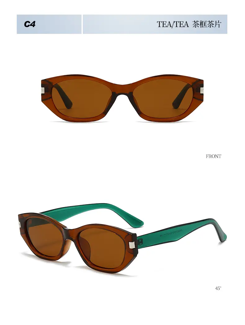 New Cocoa Mirror Cat-Eye Sunglasses Anti-UV Slimming Retro — feature 14