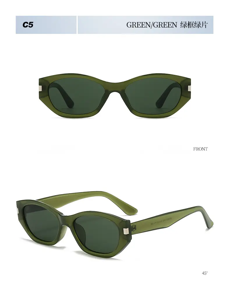 New Cocoa Mirror Cat-Eye Sunglasses Anti-UV Slimming Retro — feature 15