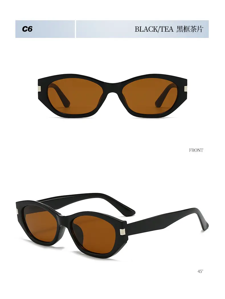 New Cocoa Mirror Cat-Eye Sunglasses Anti-UV Slimming Retro — feature 16