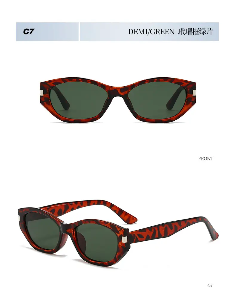 New Cocoa Mirror Cat-Eye Sunglasses Anti-UV Slimming Retro — feature 17