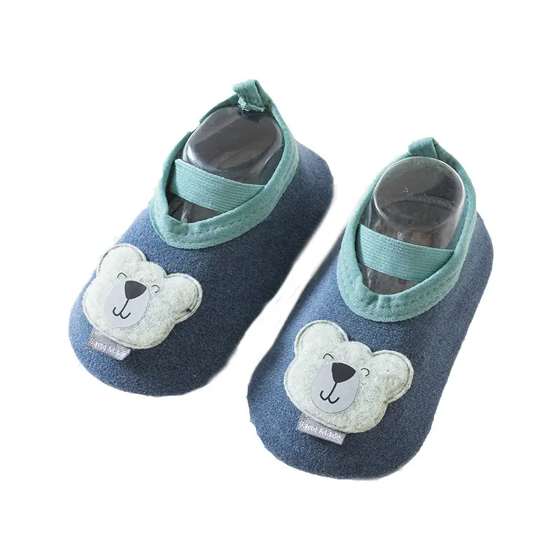 Baby Non-Slip Soft Sole Shoes Blue Bear Design - Image 9