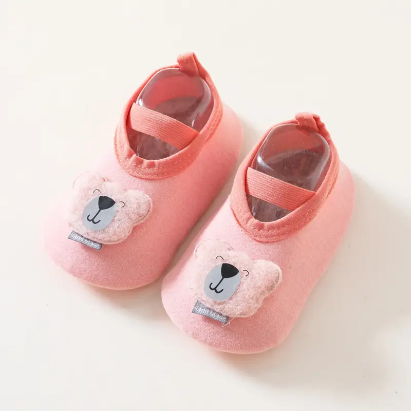Baby Non-Slip Soft Sole Shoes Blue Bear Design - Image 3