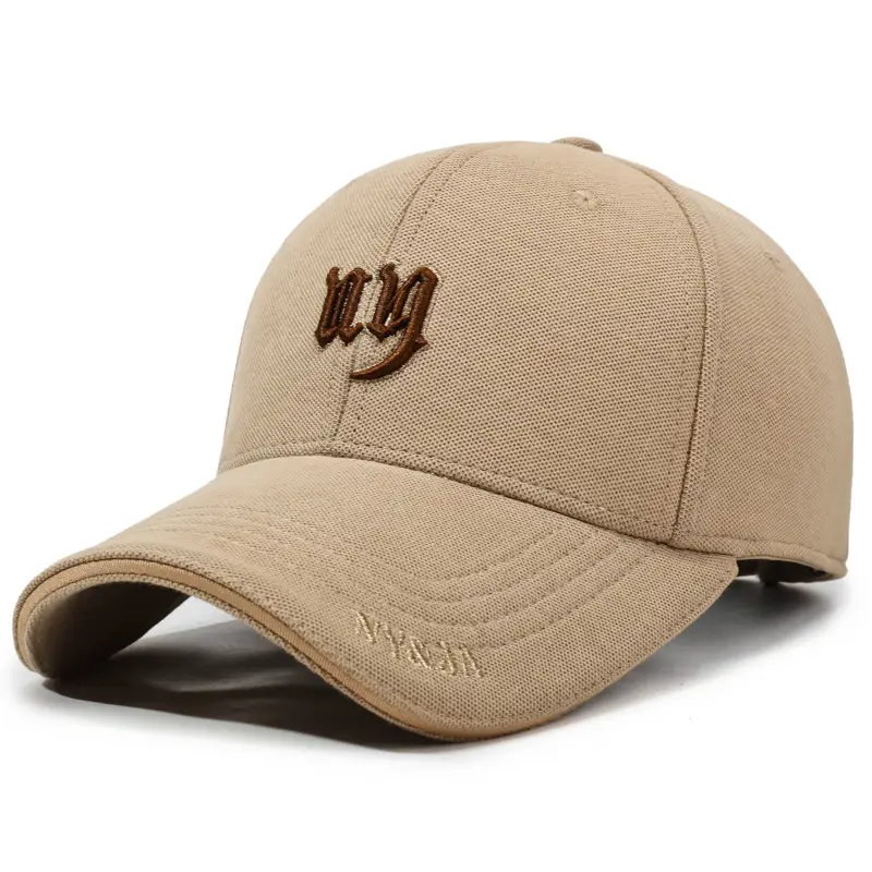 Men Blue Embroidered Baseball Cap with Logo - Image 4