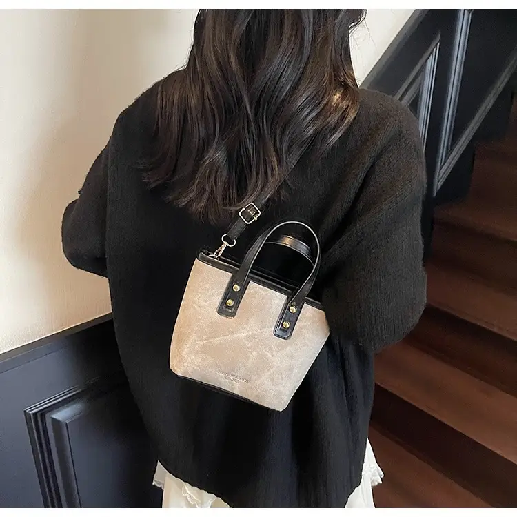 Retro Contrast Handbag Women 2025 Summer Texture — feature 14