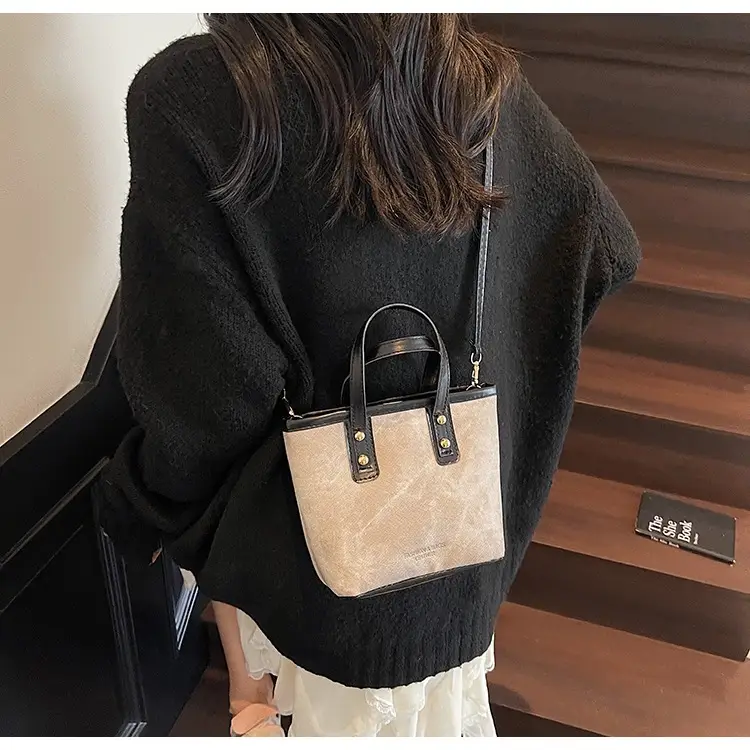 Retro Contrast Handbag Women 2025 Summer Texture — feature 15