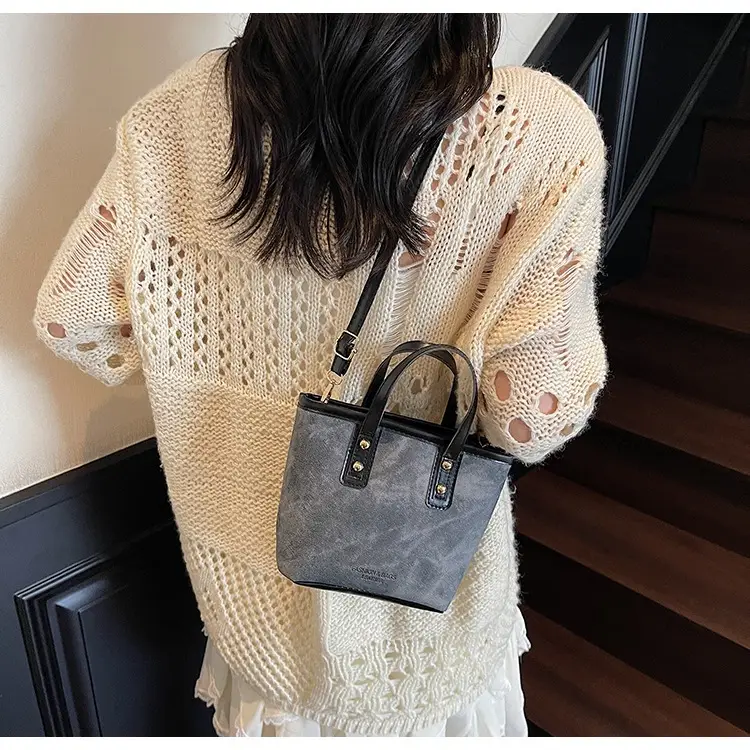 Retro Contrast Handbag Women 2025 Summer Texture — feature 16