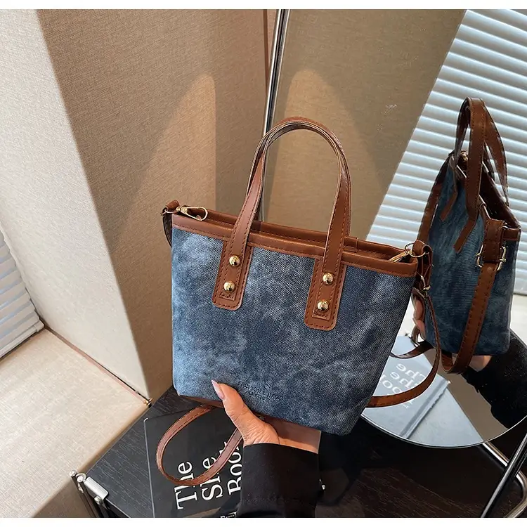 Retro Contrast Handbag Women 2025 Summer Texture — feature 25